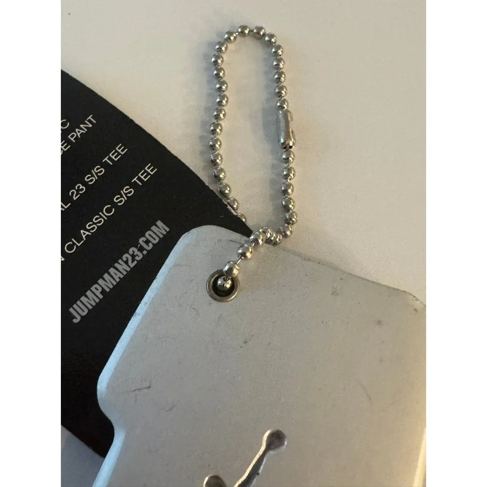 Vintage Nike Air Jordan Big Fund Silver Jumpman Hangtag Keychain Accessory